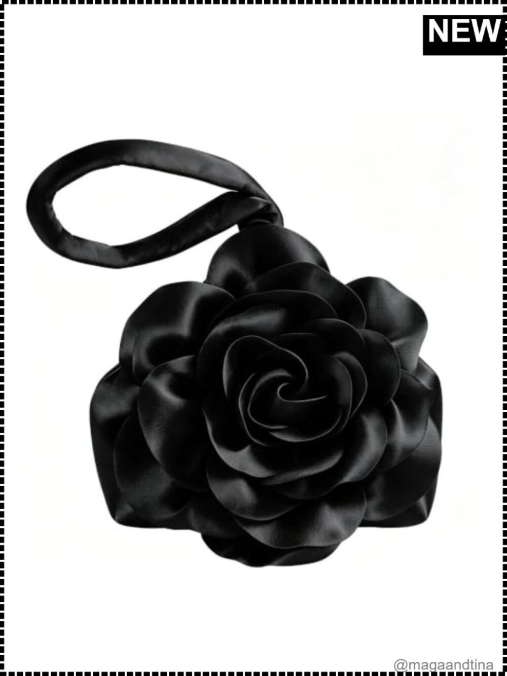 Satin Evening Bag Triangle Clutch Wristlet Floral Formal Party Purse
